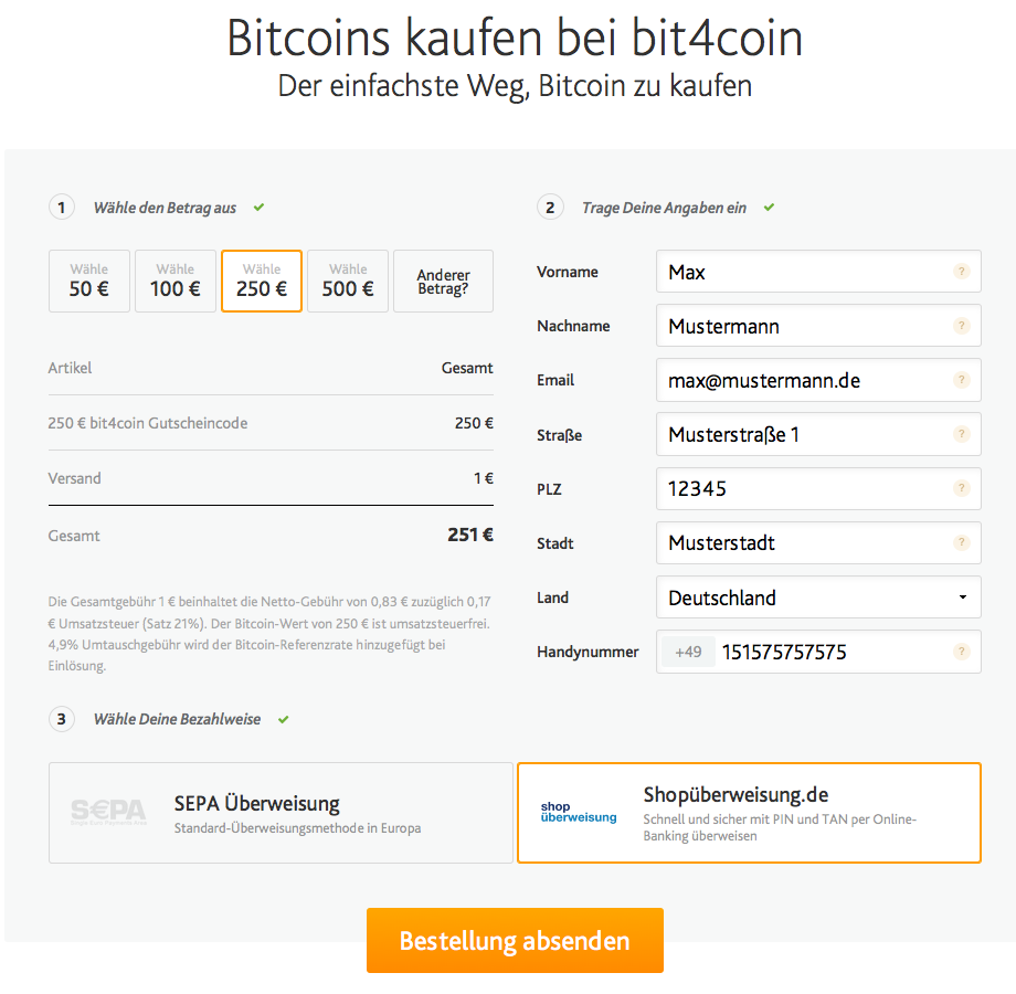 Drogen-Versand24.com Bitcoin Zahlung